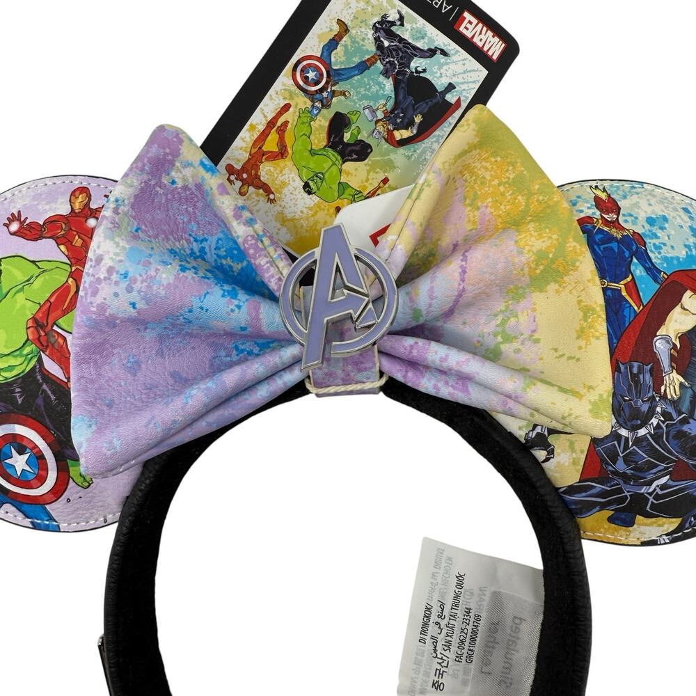 NWT Disney Marvel Avengers Mickey Ears Loungefly Hero Theme Parks Collector - Picture 2 of 14